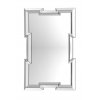 DECOREUM Obdĺžnikové zrkadlo v zložitom ráme 80x120 cm strieborné