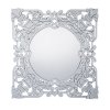 DECOREUM Mimoriadne štvorcové zrkadlo v bohato zdobenom ažurovom ráme 100x100 cm Elizabeth