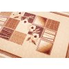 Kusový koberec F742A LIGHT béžový ATLAS PP (Rozmer 120x170)