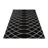 Kusový koberec C429A čierny/biely BALI PP (Rozmer 200x300)