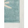 Koberec H333A biely/TURQUOIS HAPPY FBA