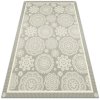 Vinylový koberec pre domácnosť kvetinové mandaly