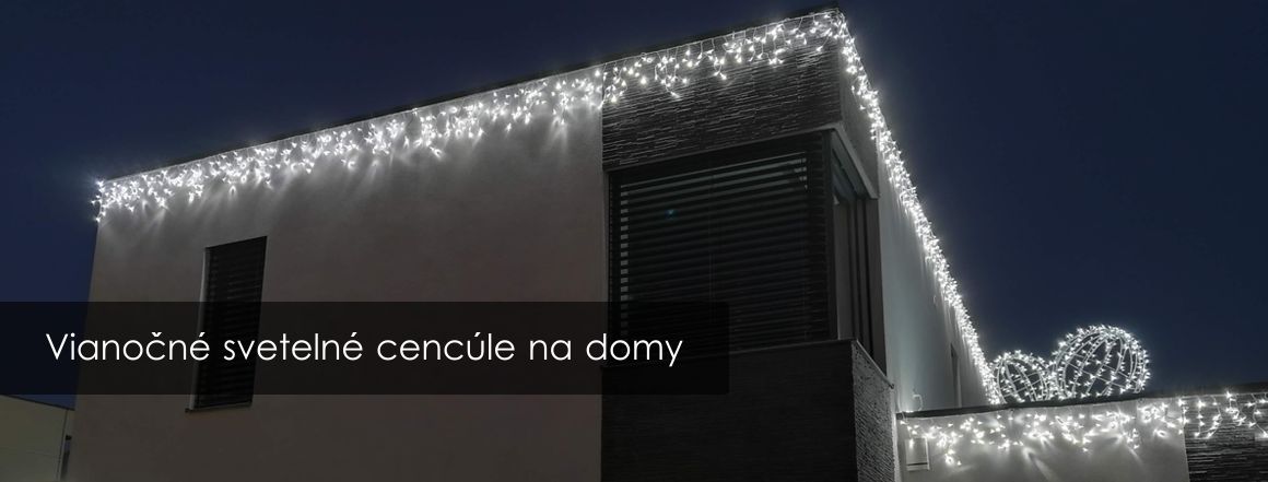 Vianočné svetelné cencúle