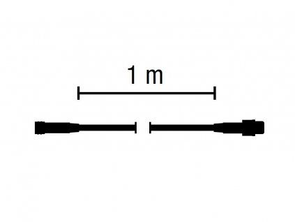 PREMIUM predlžovací kábel 1m QF+