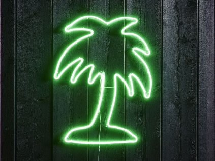 led neon flex silhouette green palma