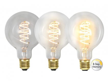 krokovo stmievatelna led ziarovka e27 g95 4w 270lm 2100k 354 88 1