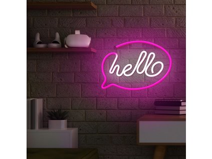 led neon napis hello 29x23cm