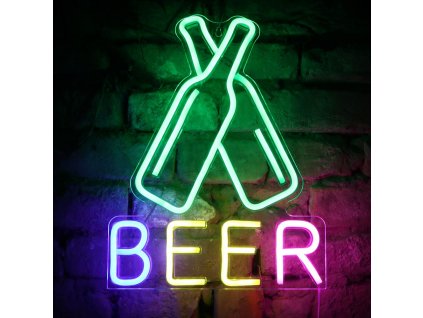 led neon napis beer pivo 30x38cm