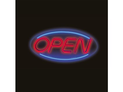 led neon napis open farebny 45x22cm a