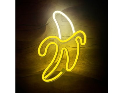 led neon silueta banana 20x28cm b