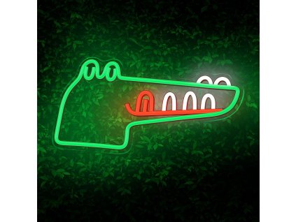 led neon silueta jurassic croc 40x21cm a