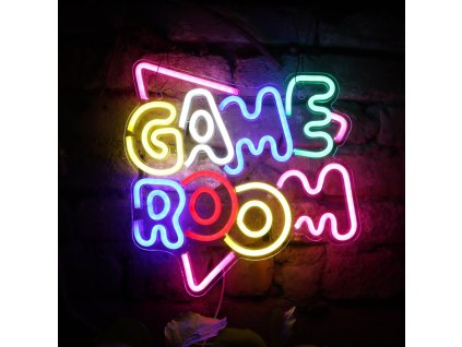 led neoovy napis game room 32x34cm aa