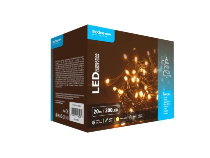 svetelna retaz 20m 200led vypredaj tepla biela