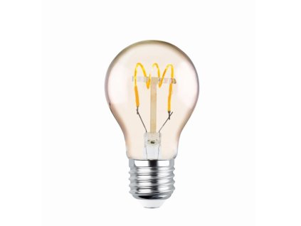 led ziarovka spiral fialment a60 4w 250lm 2000k sf gold a