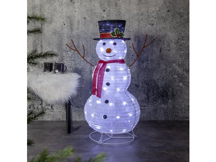 475 08 led snehuliak vianocna dekoracia 90cm a