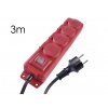 vonkajsia predlzovacka ip44 4 zasuvky 3m p14131 3m