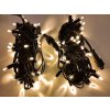 10m svetelna retaz 100 led tepla biela