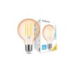 led filament ziarovka 4w 1800k g80
