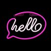 led neon napis hello 29x23cm b