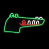 led neon silueta jurassic croc 40x21cm h