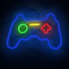 led neon silueta gamepad blue 41x27cm a