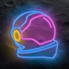 plexi neon silueta astronaut 40x37cm b