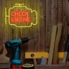 neonovy napis check engine 30x40cm e