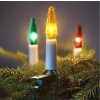 retro vianocne osvetlenie sviecky na stromcek farebne