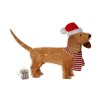 vianocna svetelna dekoracia pes