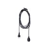 kabel s objimkou e27 ip44 5m cierny