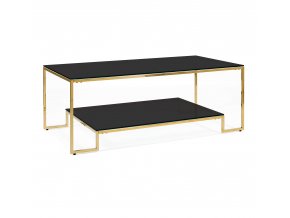 Konferenčný stolík Tercio gold/Black 120x60x45cm- decorglamour.sk