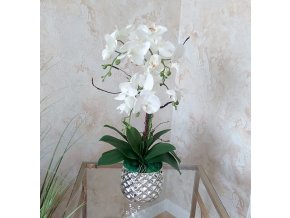 Umela-biela-orchidea-v-kvetinaci-decorglamour.sk