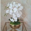 Umela-biela-orchidea-v-zlatej-mise-decorglamour.sk