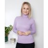 Světle fialový rolák s dlouhým rukávem
