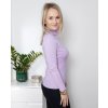 Světle fialový rolák s dlouhým rukávem
