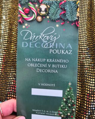 🎄 Dárkovým poukazem uděláte radost vždycky 🎄 Částku si zvolíte sami. Zdarma obálka a dáreček k nákupu 🛍️
