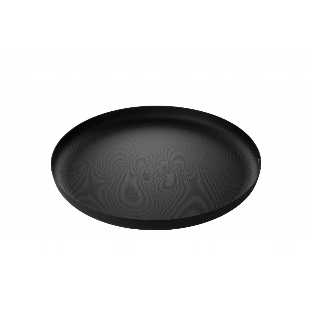 Levně Kulatý tác s černou texturou, prům. 35 cm - Alessi