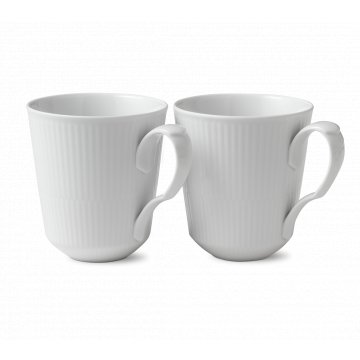 Hrnek White Fluted, 37 cl, 2 ks - Royal Copenhagen