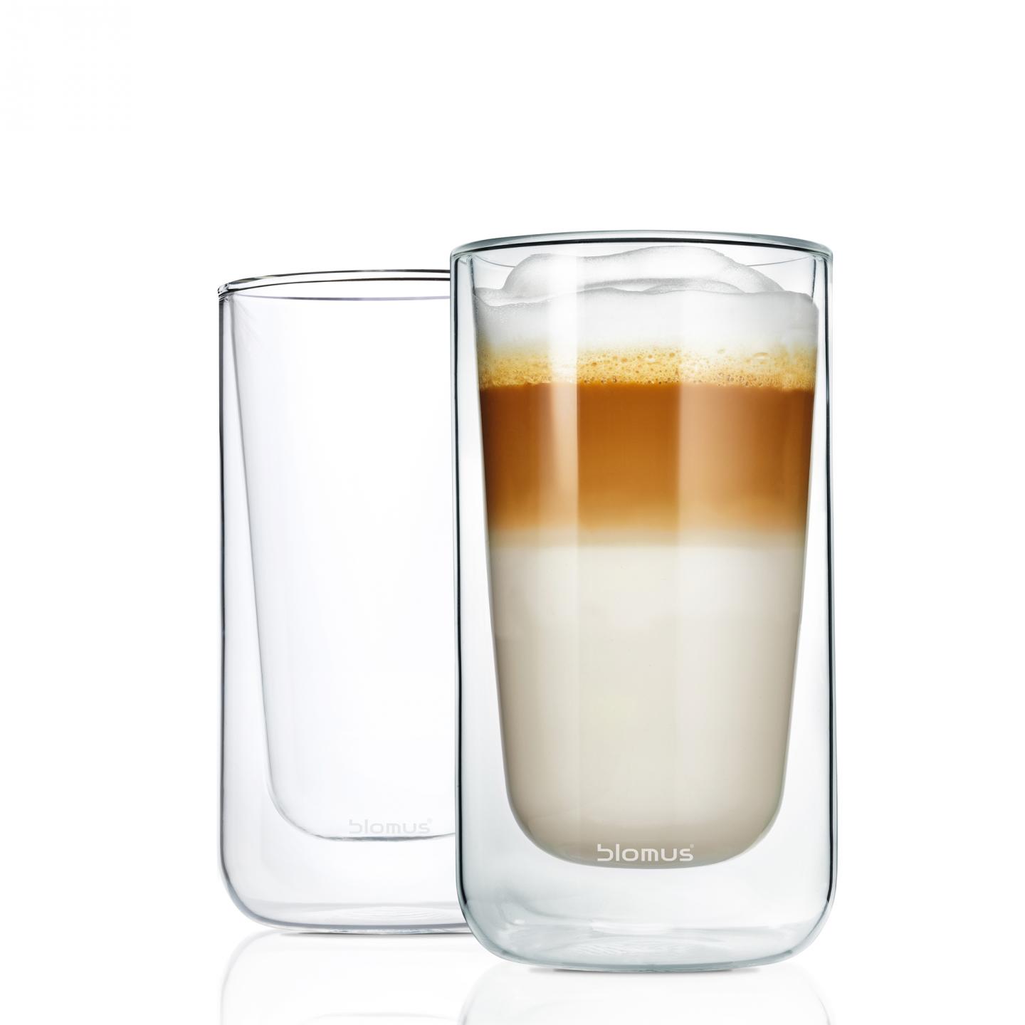 Levně Set termosklenic na café latte 320 ml NERO, Blomus