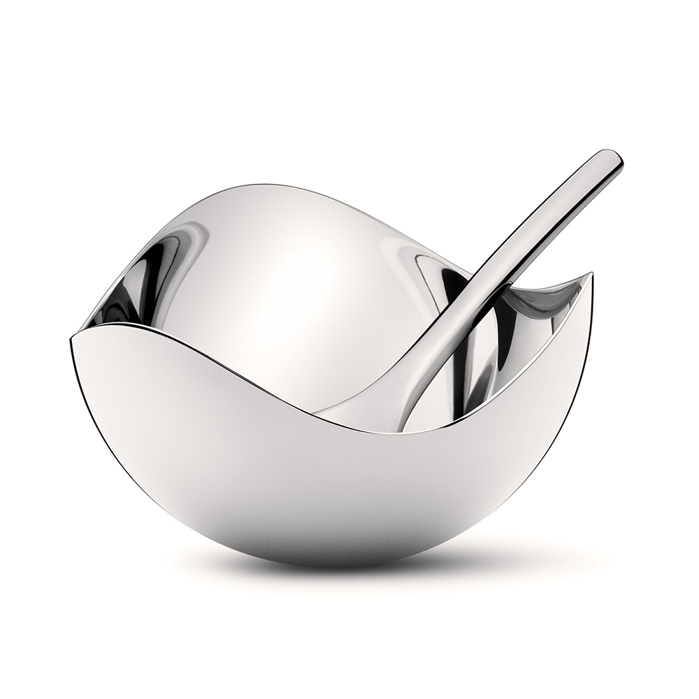 Levně Slánka se lžičkou Bloom - Georg Jensen