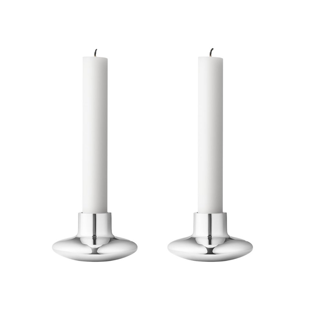 Nerezový svícen Henning Koppel, set 2ks - Georg Jensen