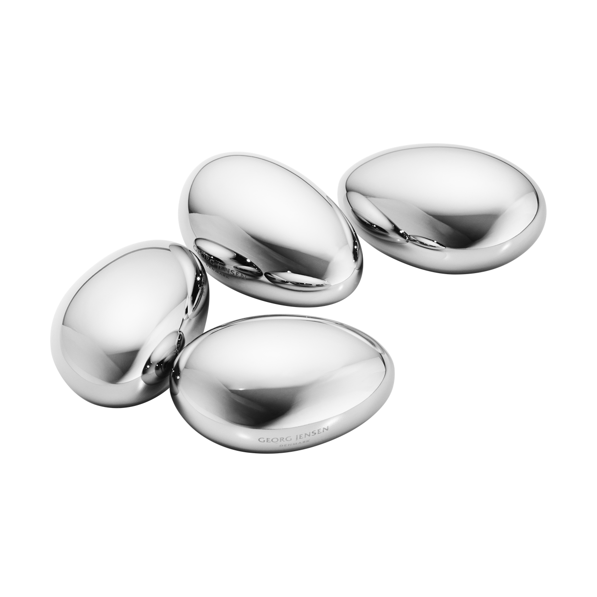 Nerezové ledové kostky SKY, set 4ks - Georg Jensen