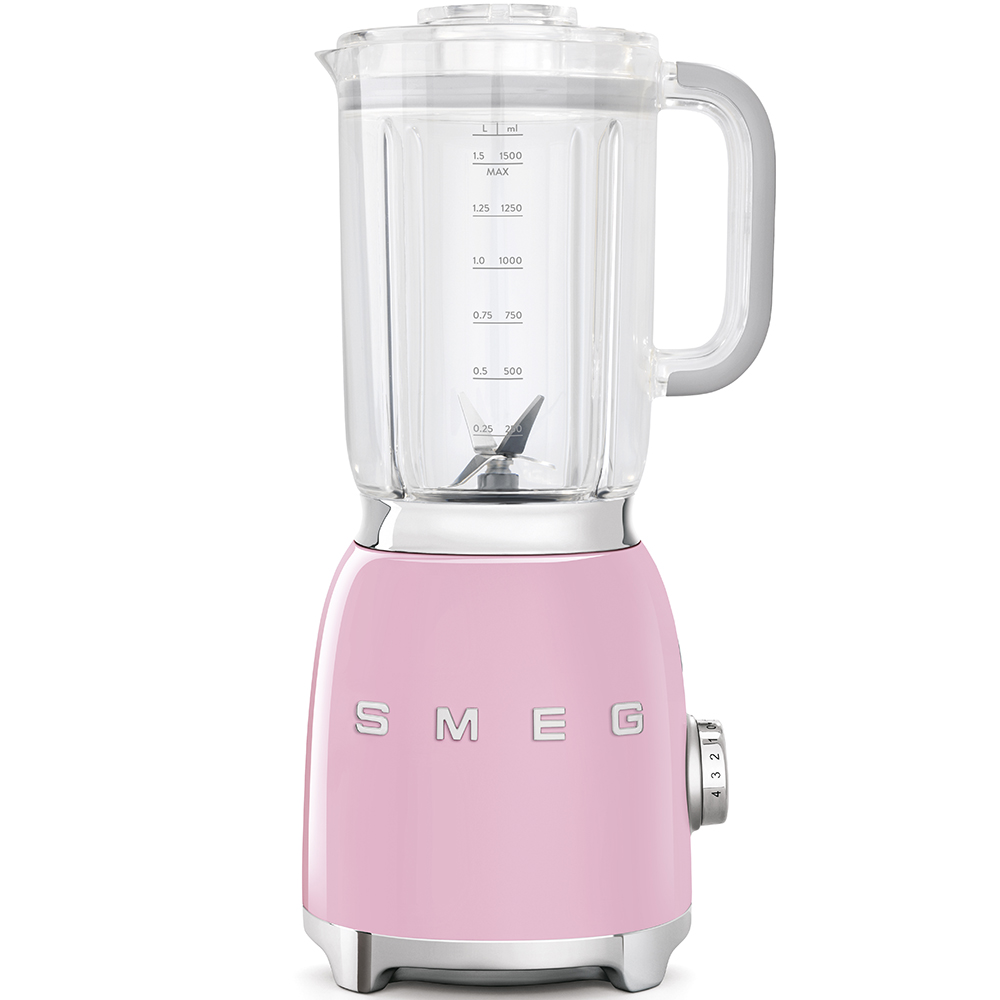 Levně 50's Retro Style blender 1,5l plastová nádoba růžový - SMEG