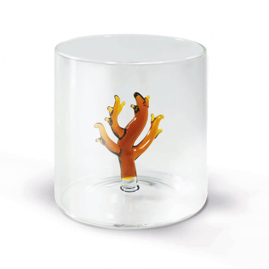 Levně Sklenice z borosilikátového skla s dekorací korálu - WD Lifestyle