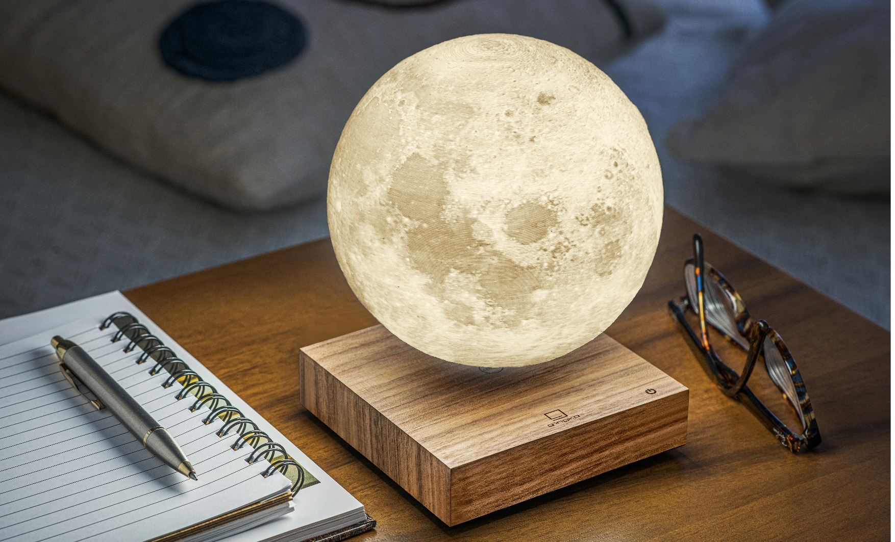 Lampa "Moon", ořech - Gingko (obrázek 5)