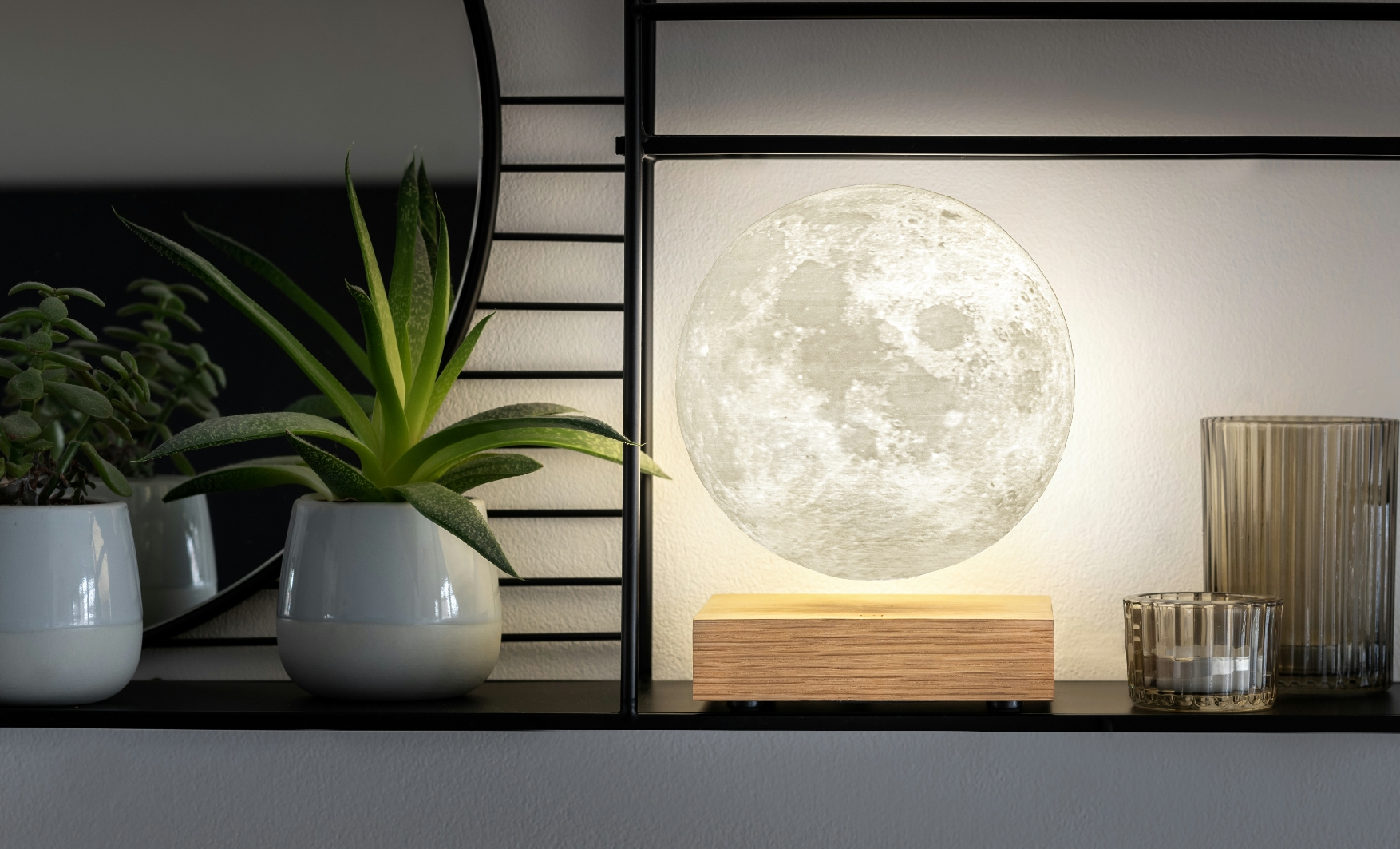 Lampa "Moon", jasan - Gingko (obrázek 4)