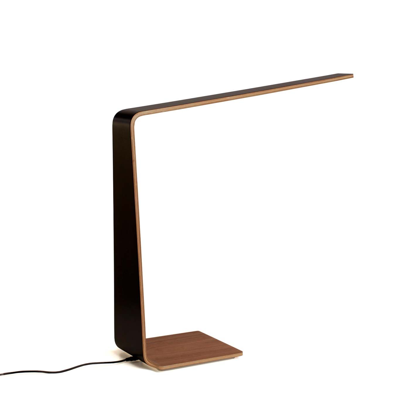 Levně Stolní lampa LED8, více variant - TUNTO Model: přírodní ořech, černá barva