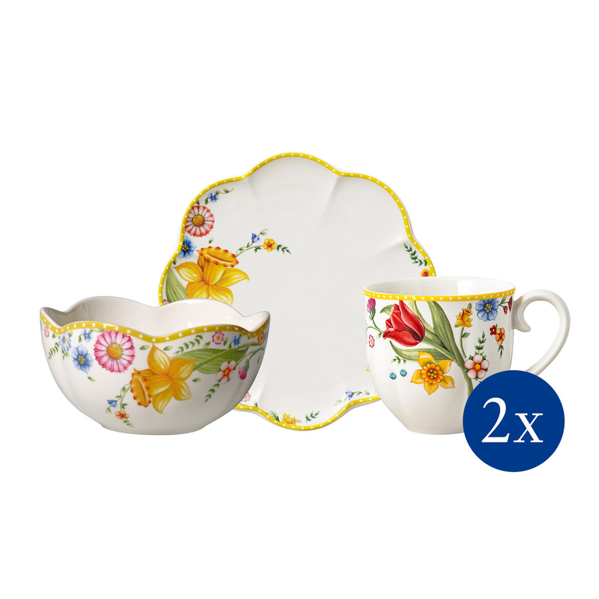 Levně Snídaňová sada 6ks, kolekce Spring Awakening - Villeroy & Boch