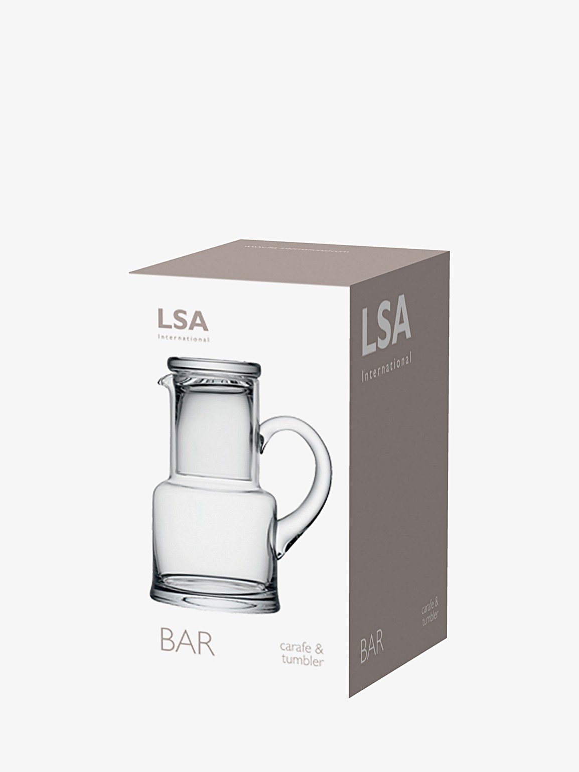 Levně Karafa a sklenice Bar, 730 ml / 190 ml, čirá - LSA International