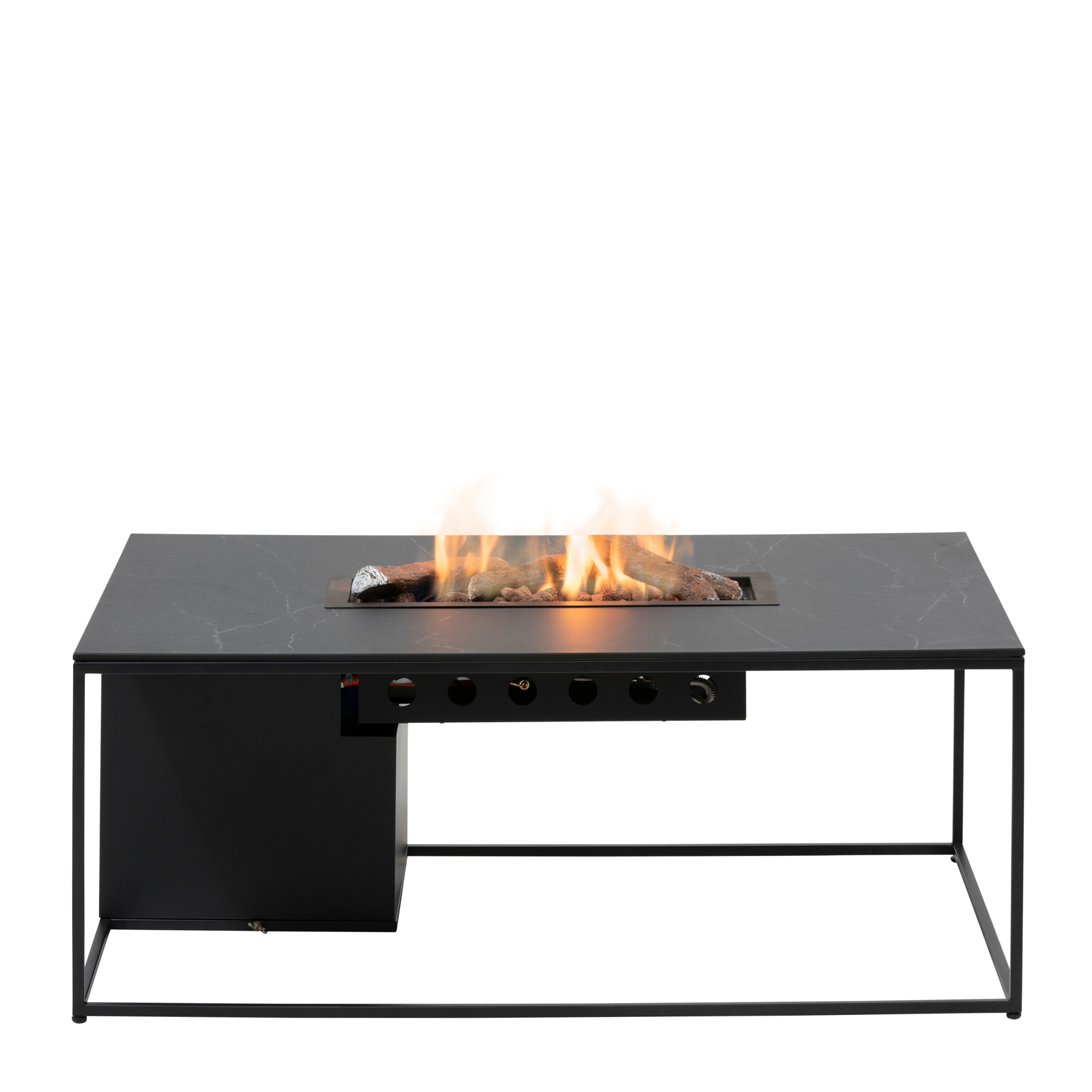 Levně Stůl s plynovým ohništěm COSI- typ Cosi design line černý rám / keramická deska